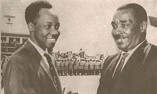 1965 Nyerere and Karume in Dar-es-Salaam Airport