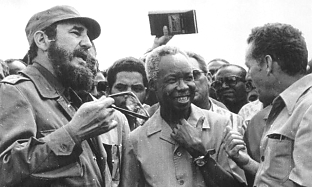 Fidel Castro and Julius Nyerere, Ruvu, Tanzania March 1977