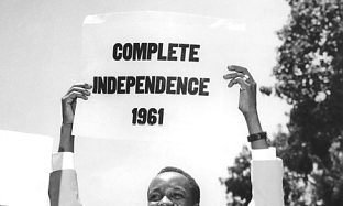 Nyerere on independence day 1961