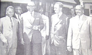 Nyerere with President Tubman