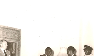 1964 Nyerere and Karume on Union Agreement at State House