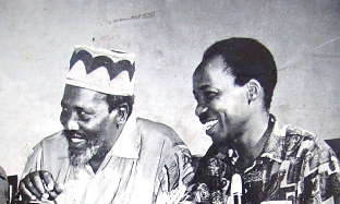 Mwalimu Nyerere with Mzee Jomo Kenyatta