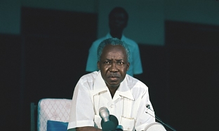 Julius Nyerere Speaking at News Conference