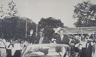 J.K. Nyerere and A.A. Karume on union day 1964