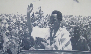 J.K. Nyerere on independence day 1961