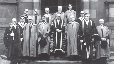 1962, Nyerere receiving his honorary second degree from the University of Edinburgh