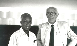 Tanzania's first President Julius Nyerere with Bernhard Grzimek