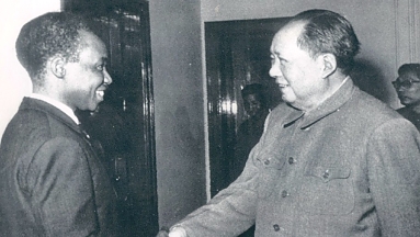 Mao Tse-Tung and Tanzanian President Nyerere 20 February 1965.