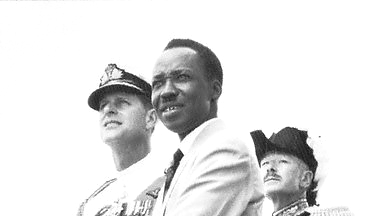 Celebrating Independence Day in 1961 with Duke of Edinburgh